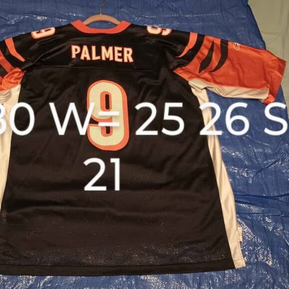 Reebok Carson Palmer #9 Bengals Jersey On Field Excellent Condition 2XL - Picture 8 of 8